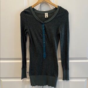 Free people snap button long sleeve shirt